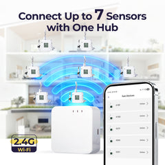 Smart Temperature & Humidity Sensor with Bluetooth App Monitoring & Alerts