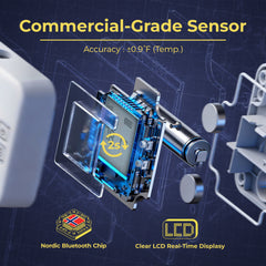 Smart Temperature & Humidity Sensor with Bluetooth App Monitoring & Alerts