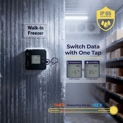 Smart Temperature & Humidity Sensor with Bluetooth App Monitoring & Alerts