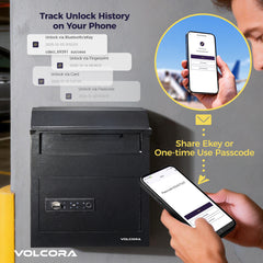 Smart Keypad Drop Safe with Bluetooth App, Fingerprint & RFID Access