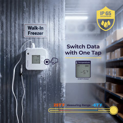 Smart Temperature & Humidity Sensor with Bluetooth App Monitoring & Alerts