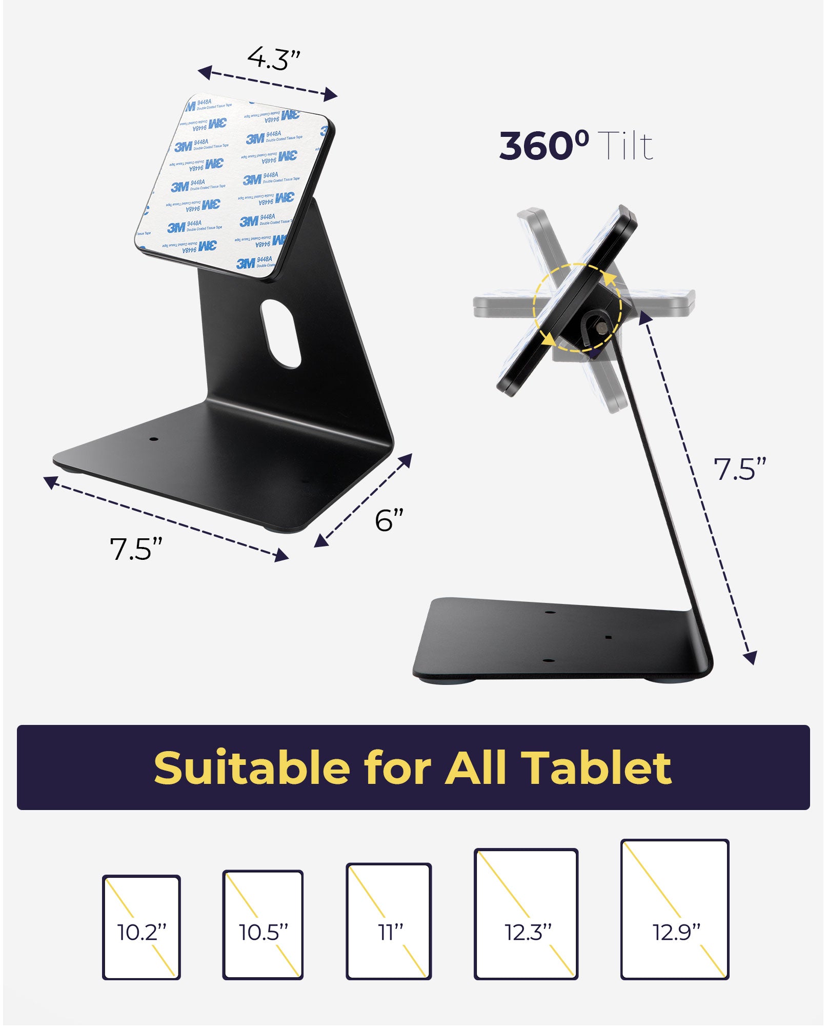 Universal Magnetic Tablet Stand