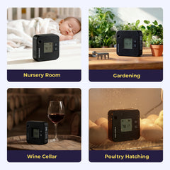Smart Temperature & Humidity Sensor with Bluetooth App Monitoring & Alerts