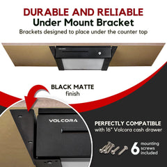 Under Counter Mounting Bracket for Volcora Cash Drawer (Model: 500001, 500002, 500003) - Inbulks