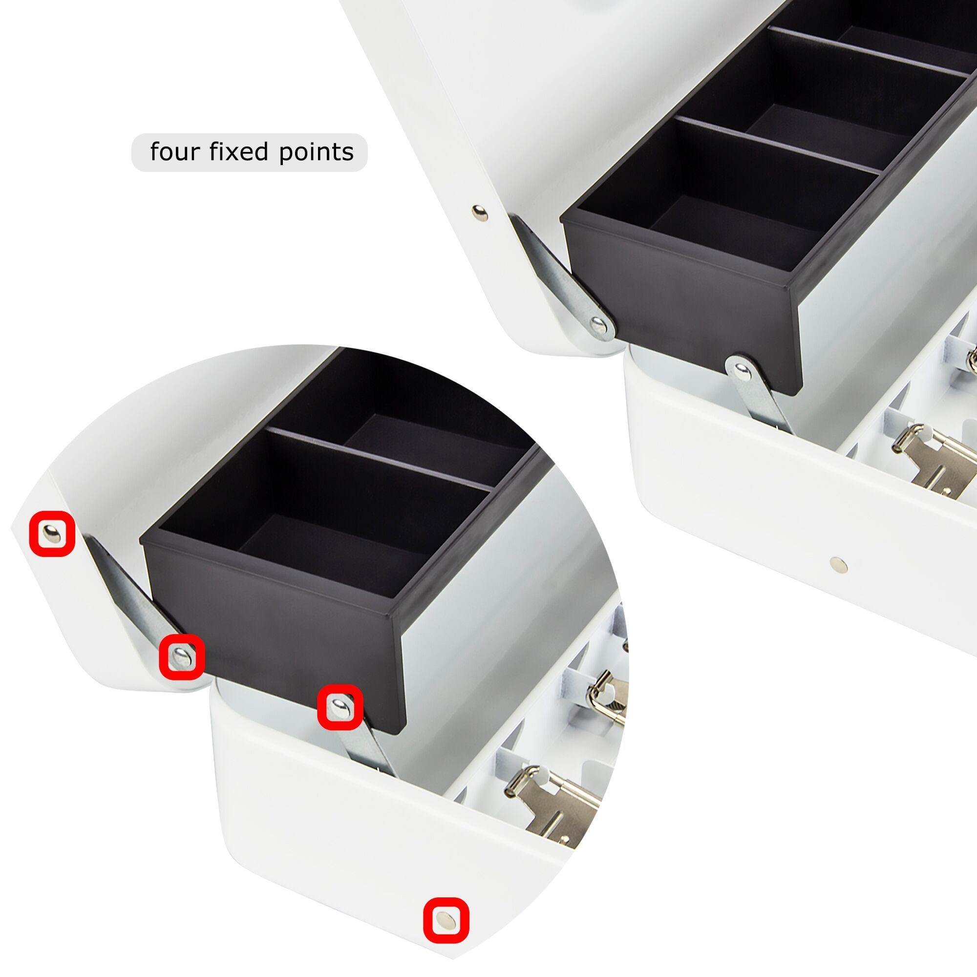 Steel Cash Box with Key Lock with no coin tray lid - Inbulks