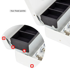 Steel Cash Box with Key Lock with no coin tray lid - Inbulks