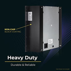13“ Heavy Duty Steel Under Counter Mounting Bracket, Black