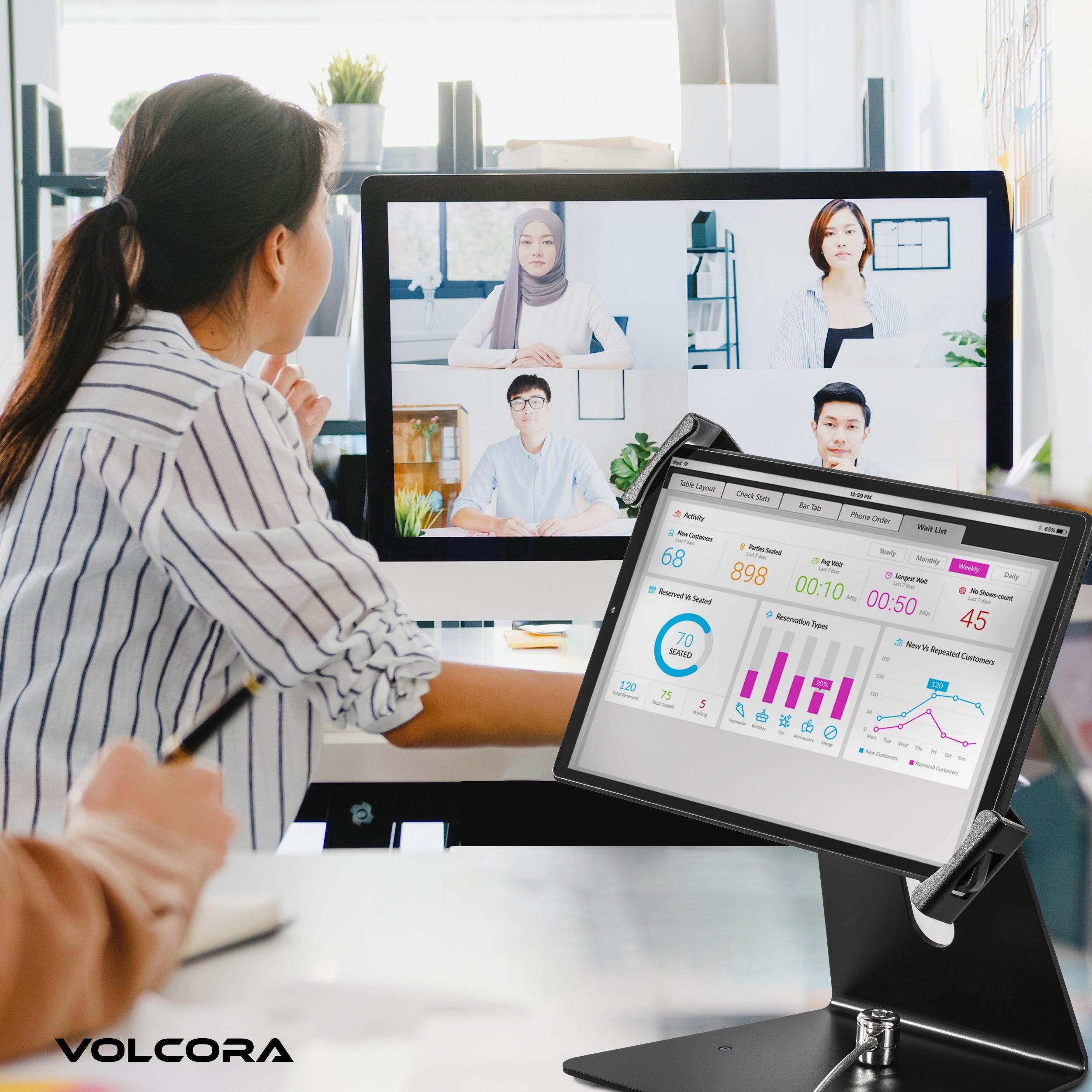 Anti-Theft Lockable iPad/Tablet Stand with Cable Lock – Volcora