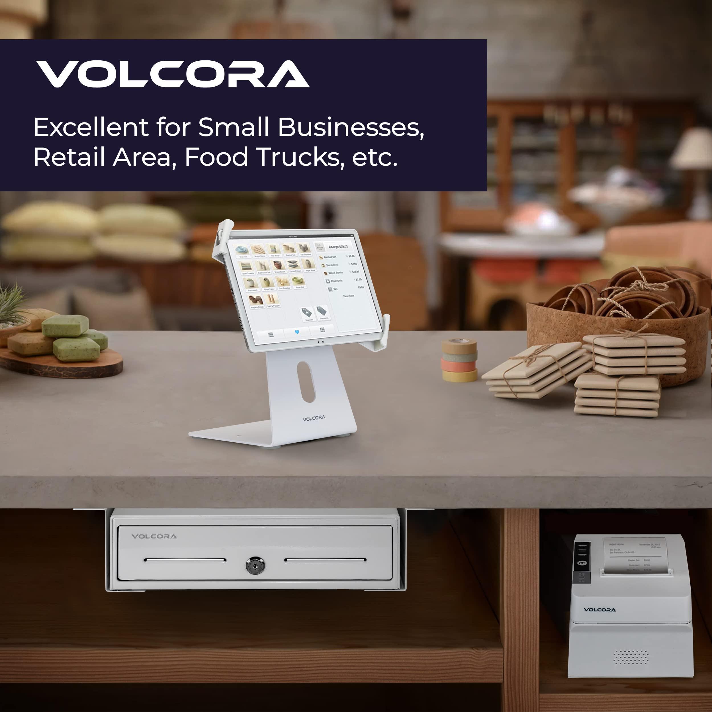 13“ Heavy Duty Steel Under Counter Mounting Bracket, White – Volcora